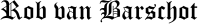Rob van Barshot Logo